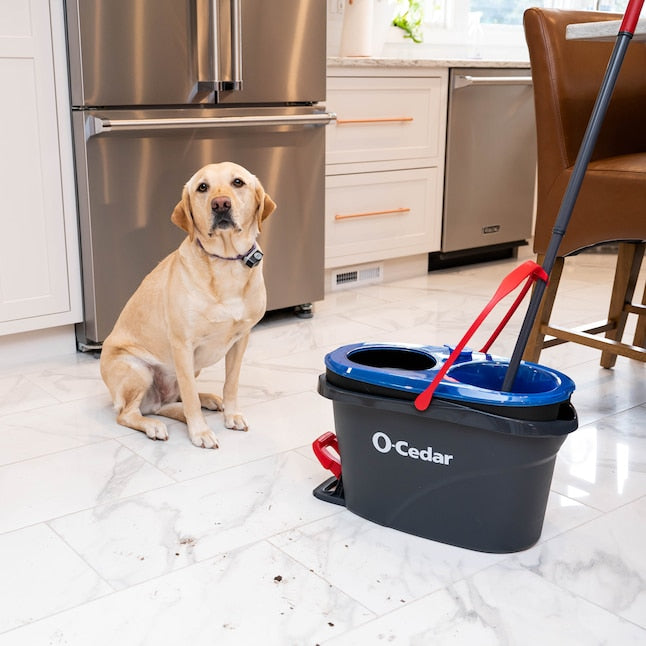 O-Cedar RinseClean Spin Mop: Hands-Free Floor Cleaning with Bucket