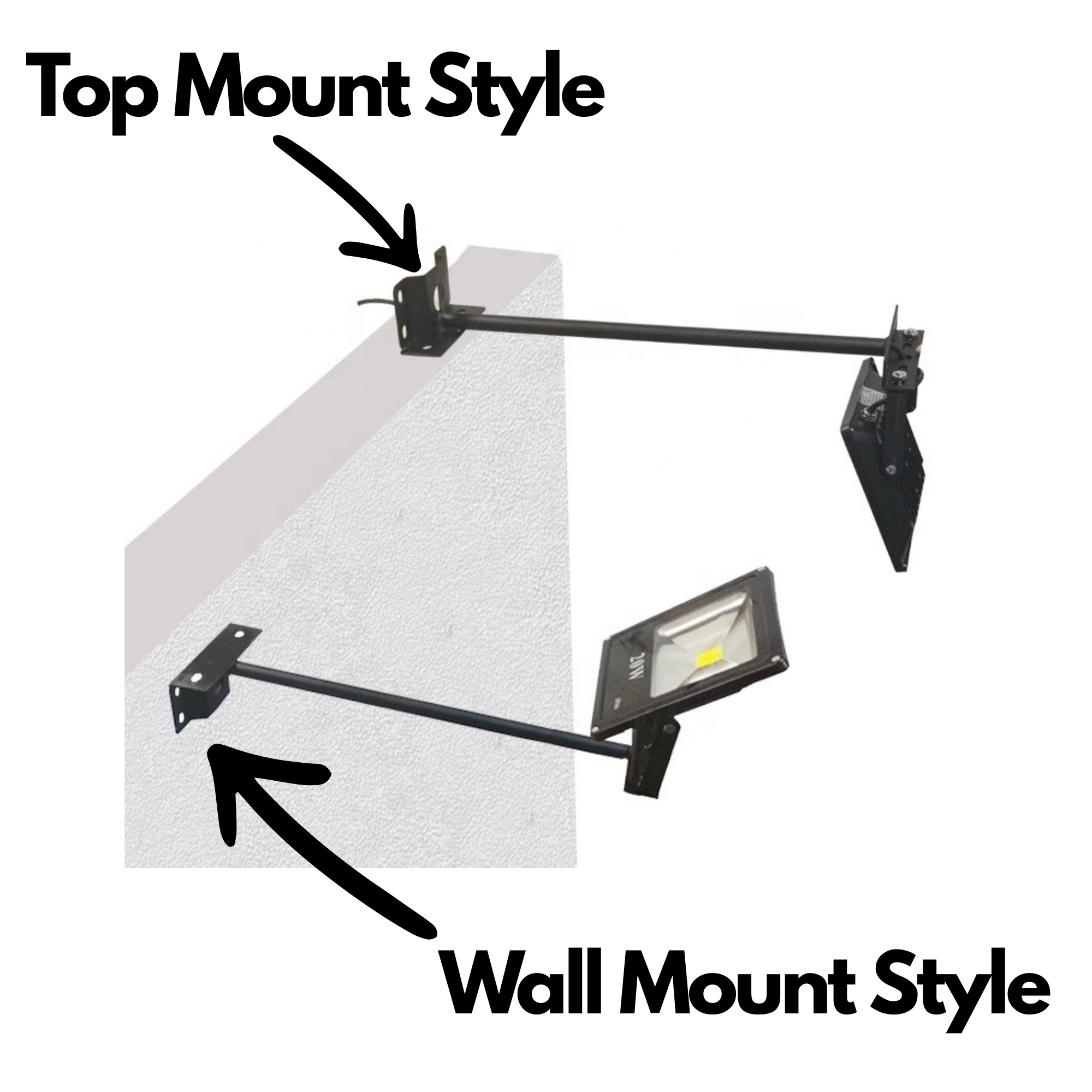 Floodlight Extension Arm Floodlight Metal Bracket BICSL-YCB50 by Brighticonic