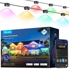 Govee Permanent Outdoor Lights Pro, 200ft with 120 RGBIC LED Lights, White by Homemaintenancesupplies.com