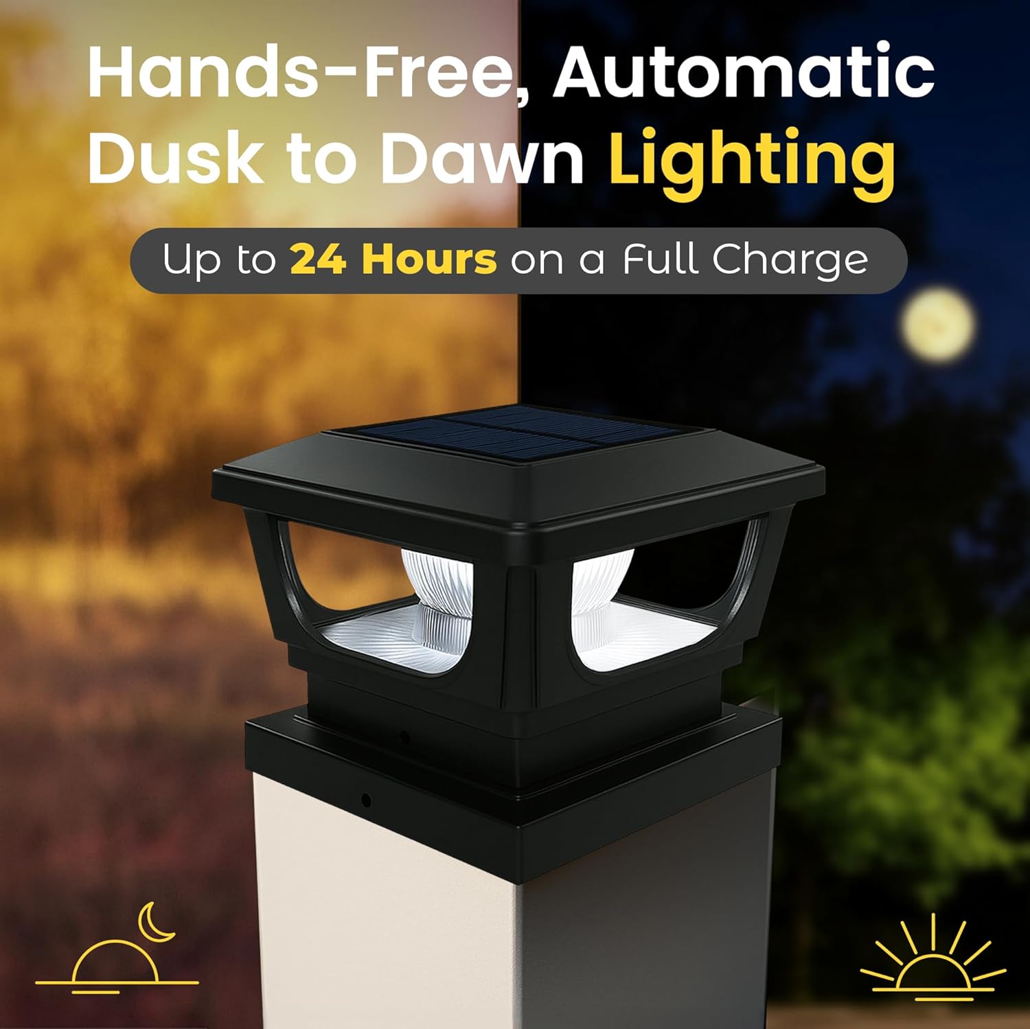 Solar Post Cap Lights BICSGL-12 by Brighticonic