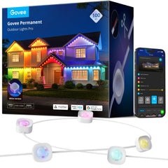 Govee Permanent Outdoor Lights Pro, 200ft with 120 RGBIC LED Lights, White by Homemaintenancesupplies.com
