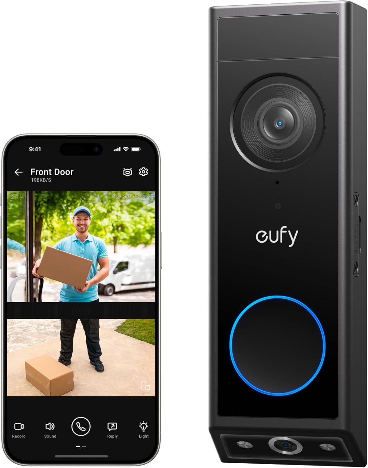 eufy Security Video Doorbell E340, Dual Cameras, 2K FHD, No Subscription by Homemaintenancesupplies.com