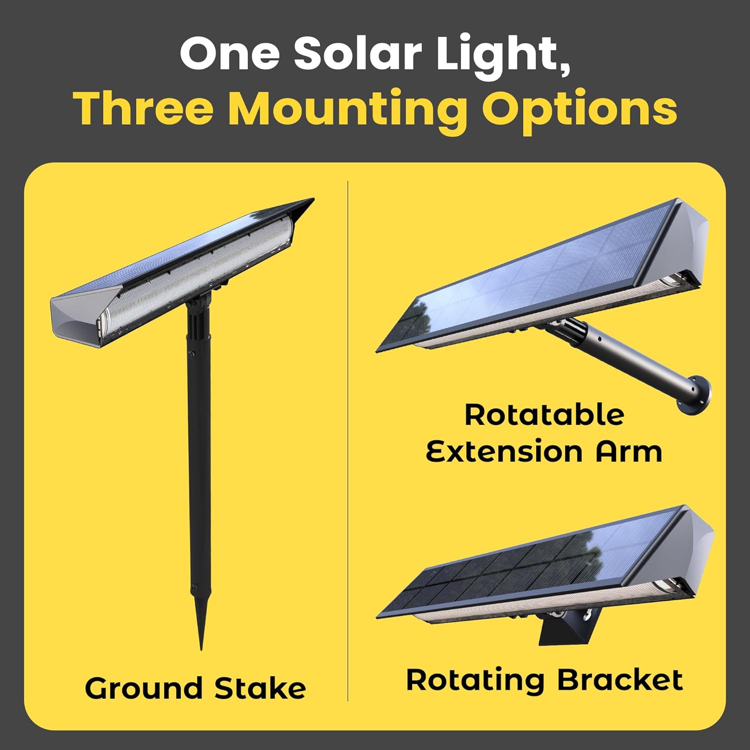 Solar Sign Light Flood Lights 13" BICSSL-02 by Brighticonic