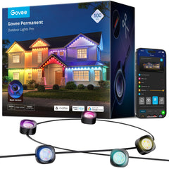 Govee Permanent Outdoor Lights Pro, 200ft with 120 RGBIC LED Lights, White by Homemaintenancesupplies.com