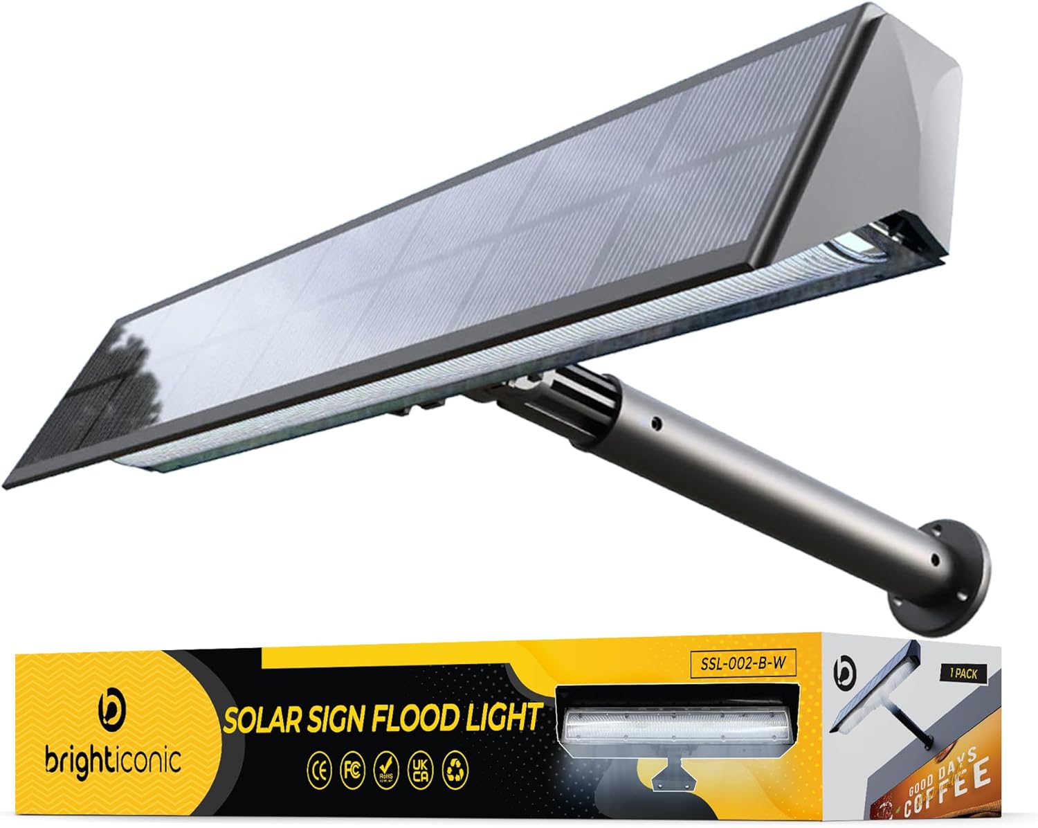 Solar Sign Light Flood Lights 13" BICSSL-02 by Brighticonic