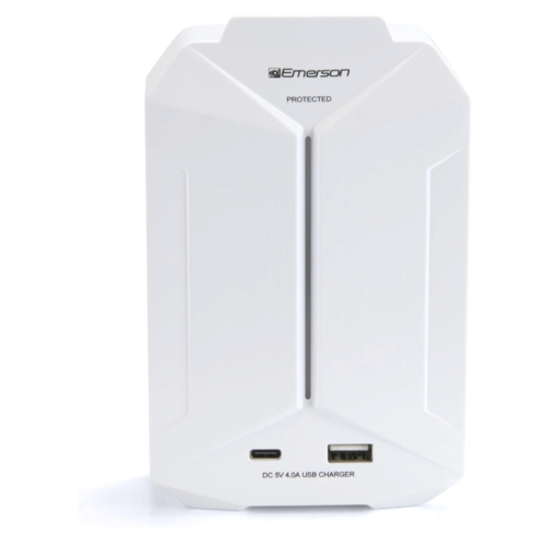 Emerson 6-Outlet + USB Wall Charger with Surge Protection and LED by Homemaintenancesupplies2