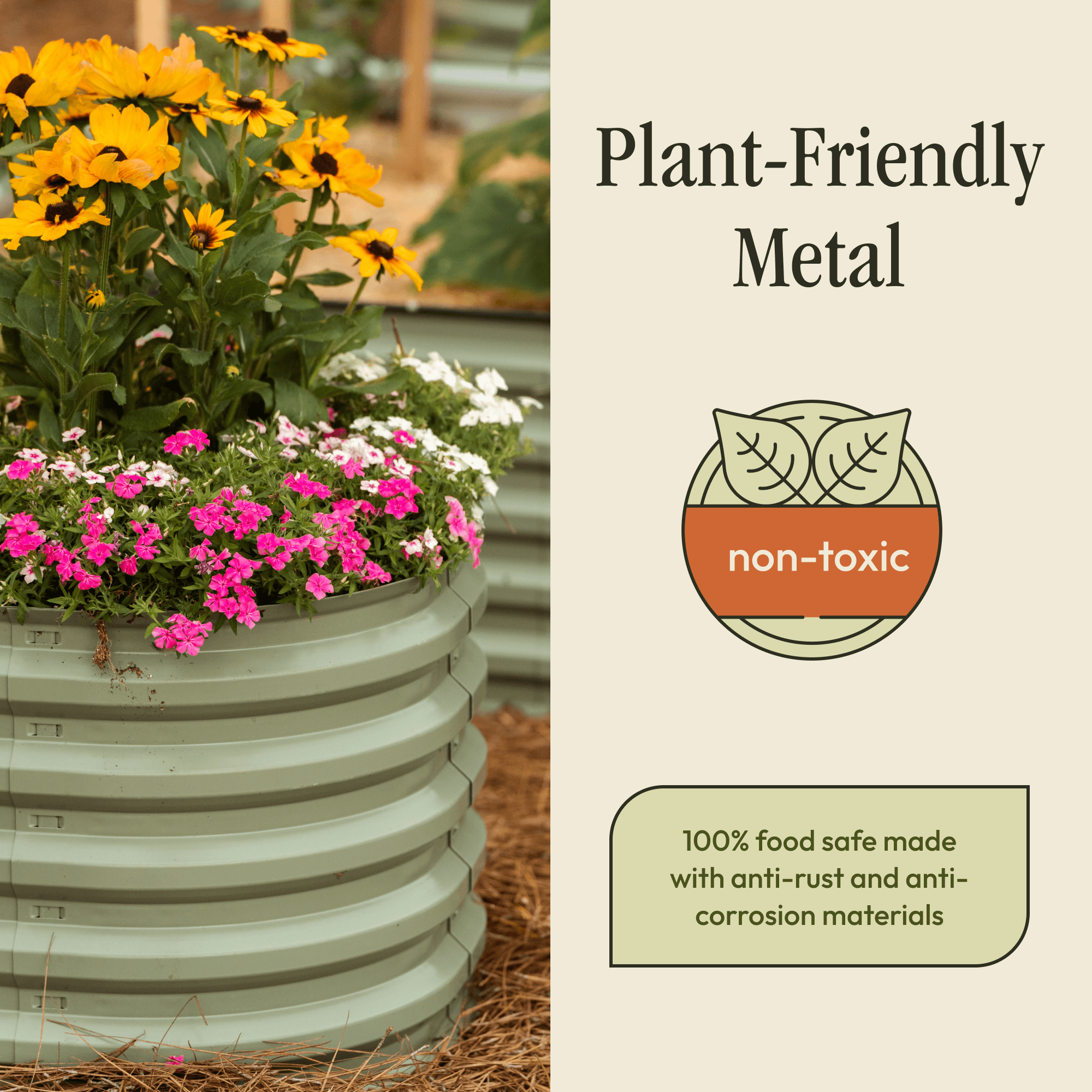 Gro-Rite "No Tools Needed" Premium Metal Raised Garden Bed Kit by Gro-Rite Garden Global LLC