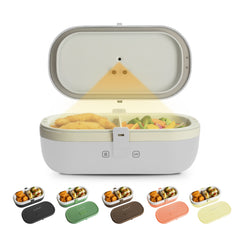 Self-Heating Lunch Box With USB-C Cord and UV LIGHT SANITIZER by Fritaire