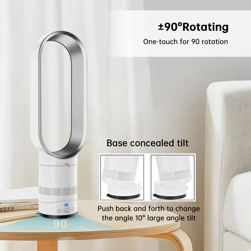 2025 New 16" Bladeless Tower Fan with Remote, Quiet Floor Fan for Home by eprolo