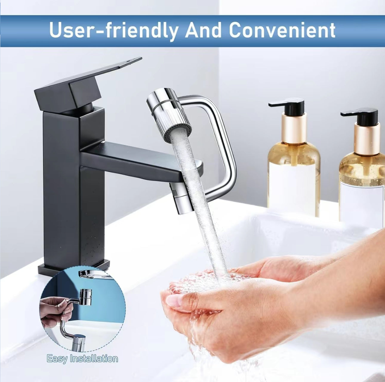 AquaSpin Faucet Extender by V.I.P Digital Presence