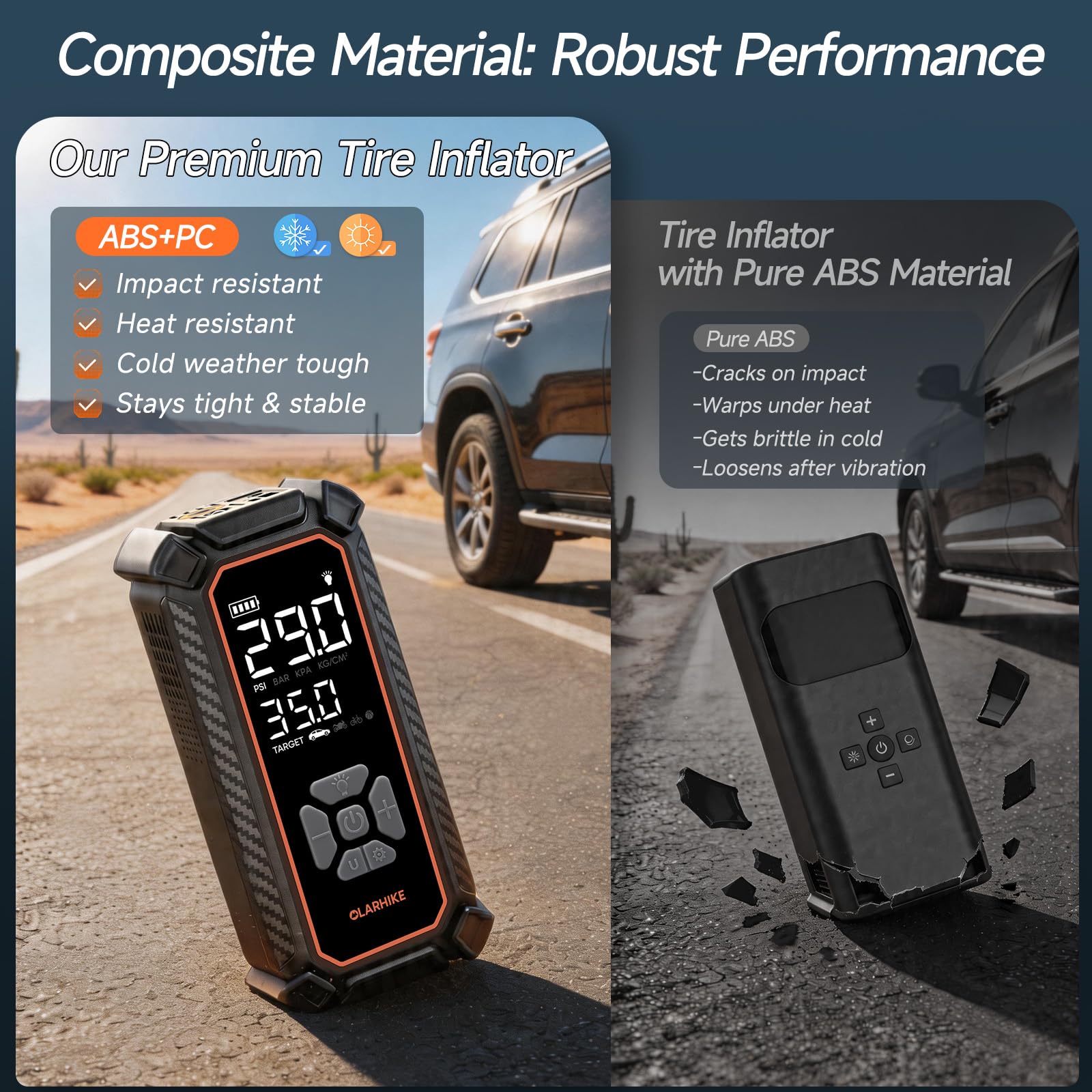OlarHike Tire Inflator Portable Air Compressor, with Premium Storage Case by Homemaintenancesupplies.com