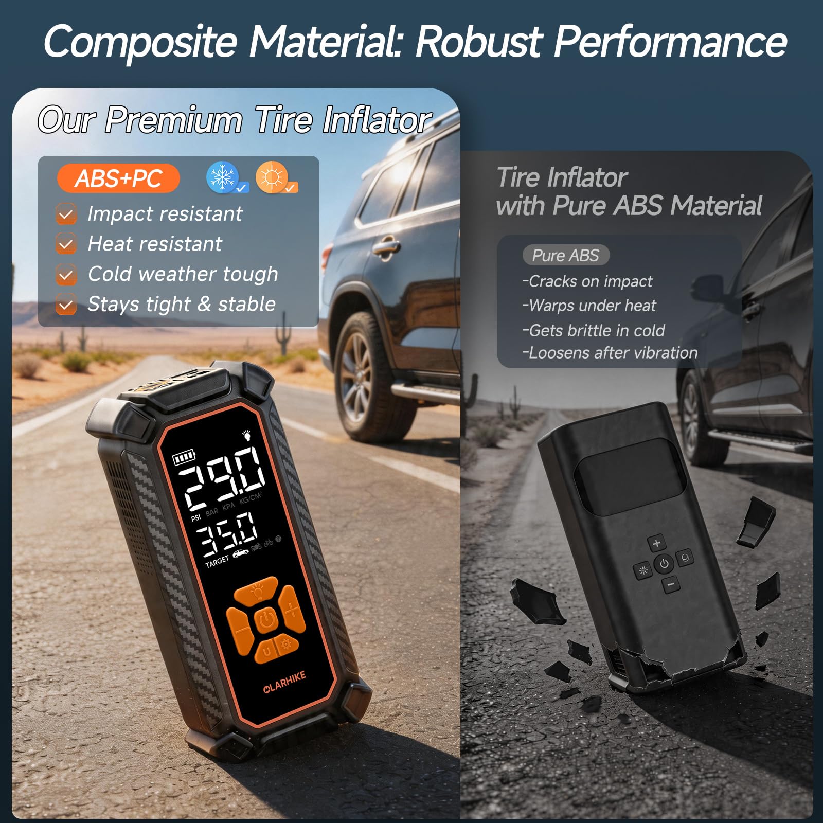 OlarHike Tire Inflator Portable Air Compressor, with Premium Storage Case by Homemaintenancesupplies.com
