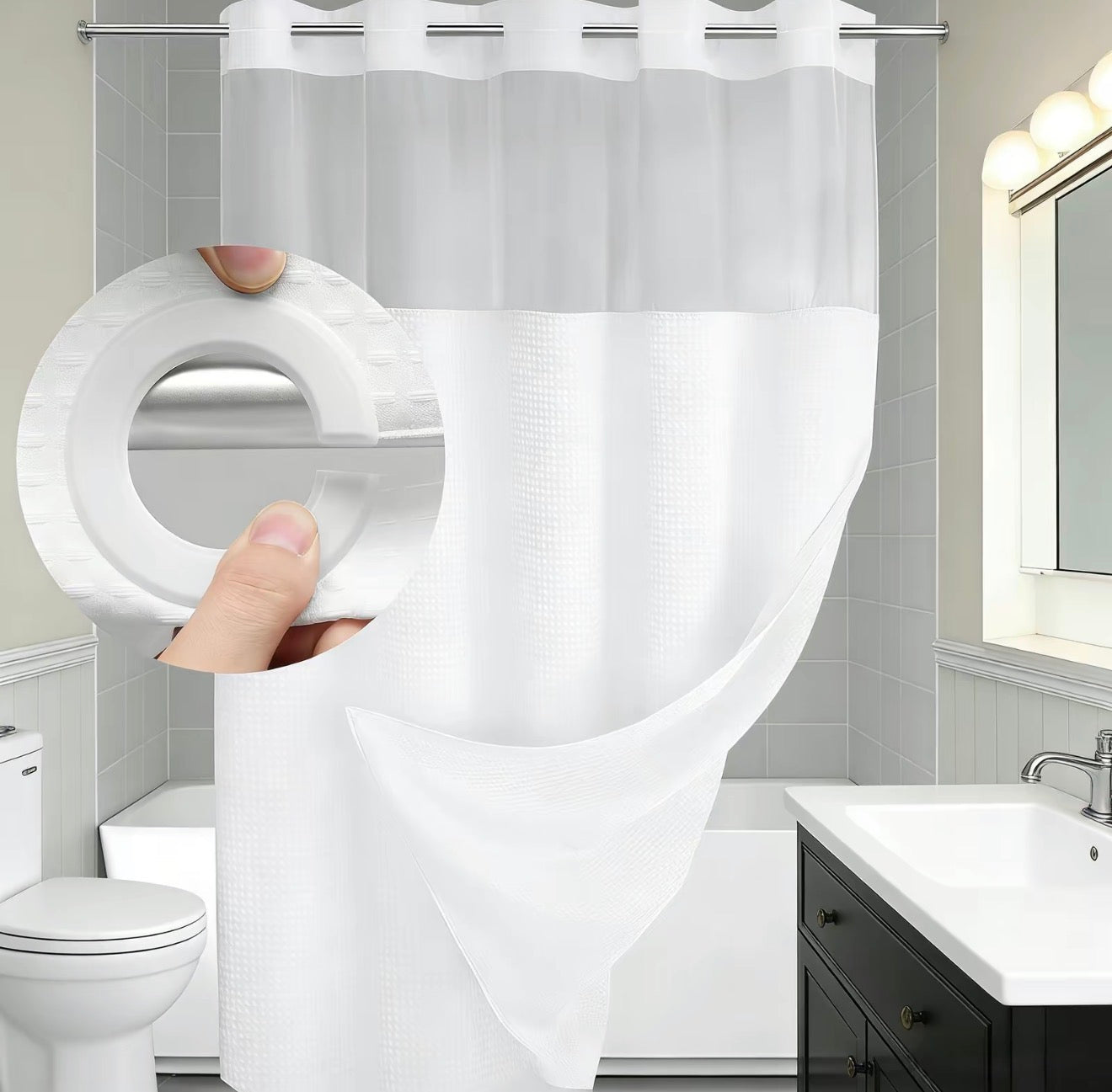 SnapLiner Shower Curtain by V.I.P Digital Presence