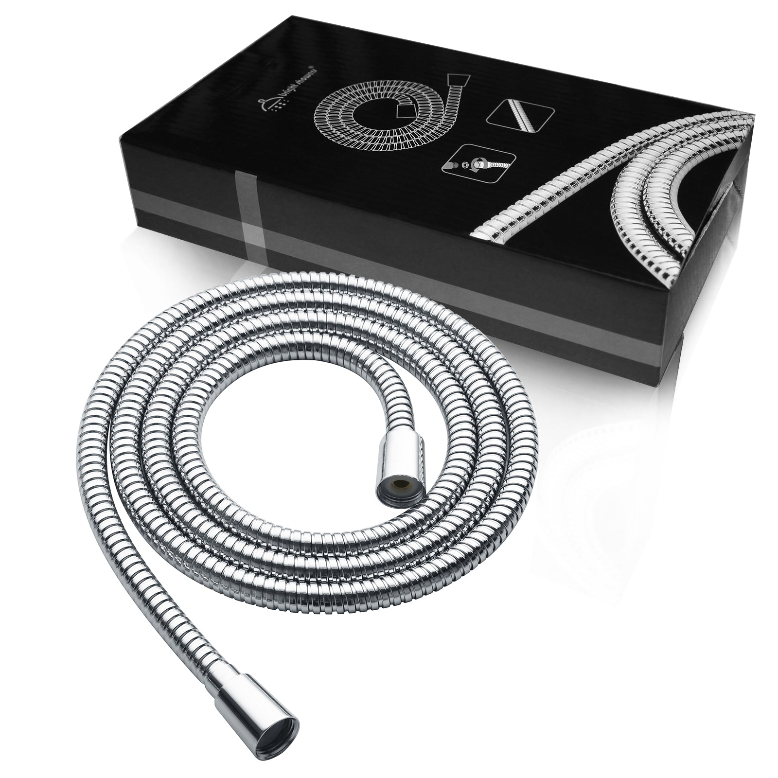 69 Inch Shower Hose For Hand Held Shower Heads,Stainless Steel Kink-Free Hose by brightshowers