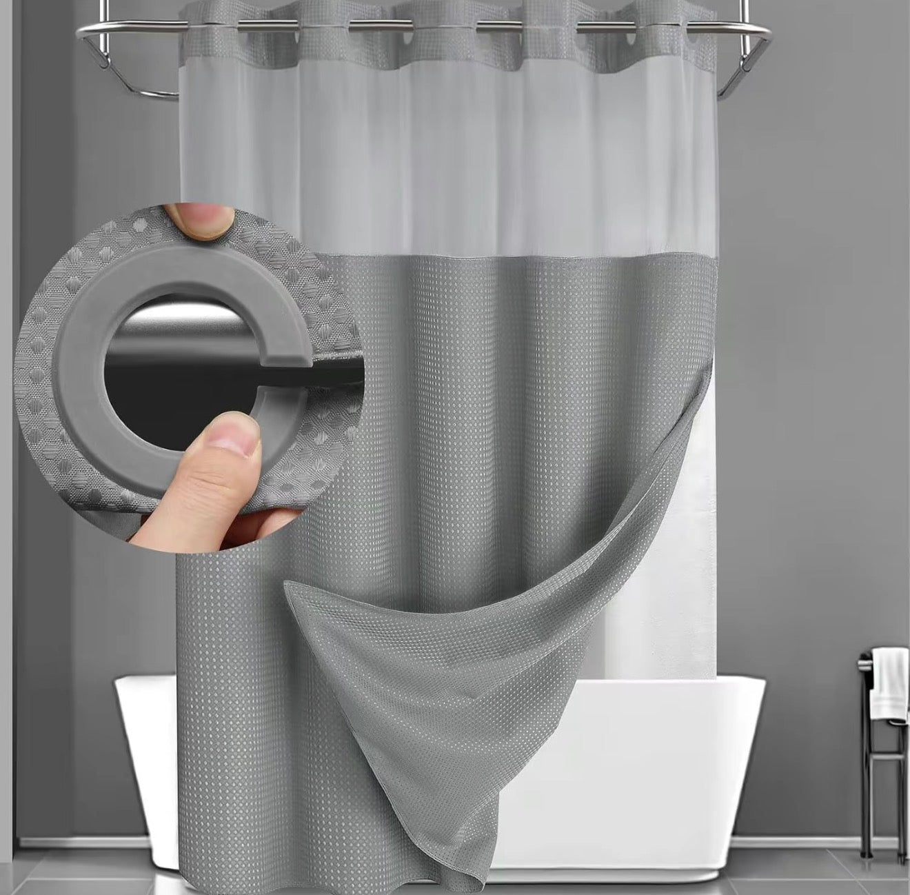 SnapLiner Shower Curtain by V.I.P Digital Presence