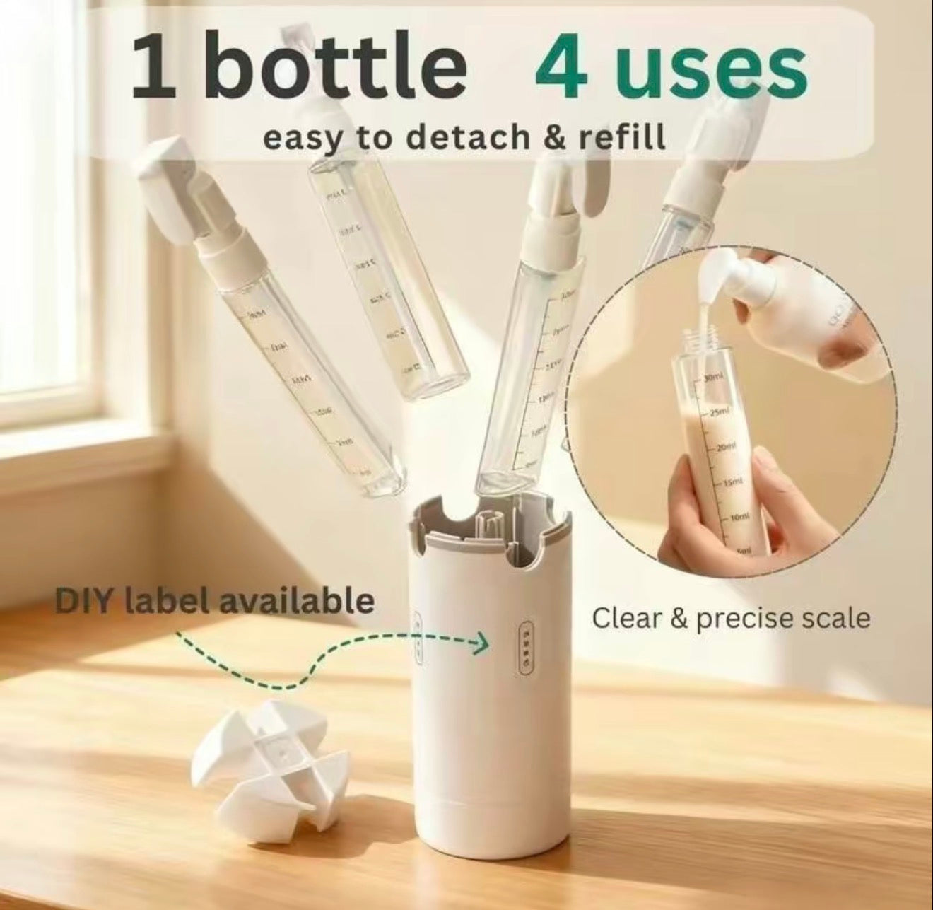 TravelMate 4-in-1 Toiletry Dispenser by V.I.P Digital Presence