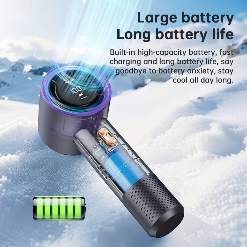 6 Fan Handheld High Speed Fan Mini Portable AC 199 Level Adjustable Personal Cooler for Travel Gym Outdoor by eprolo