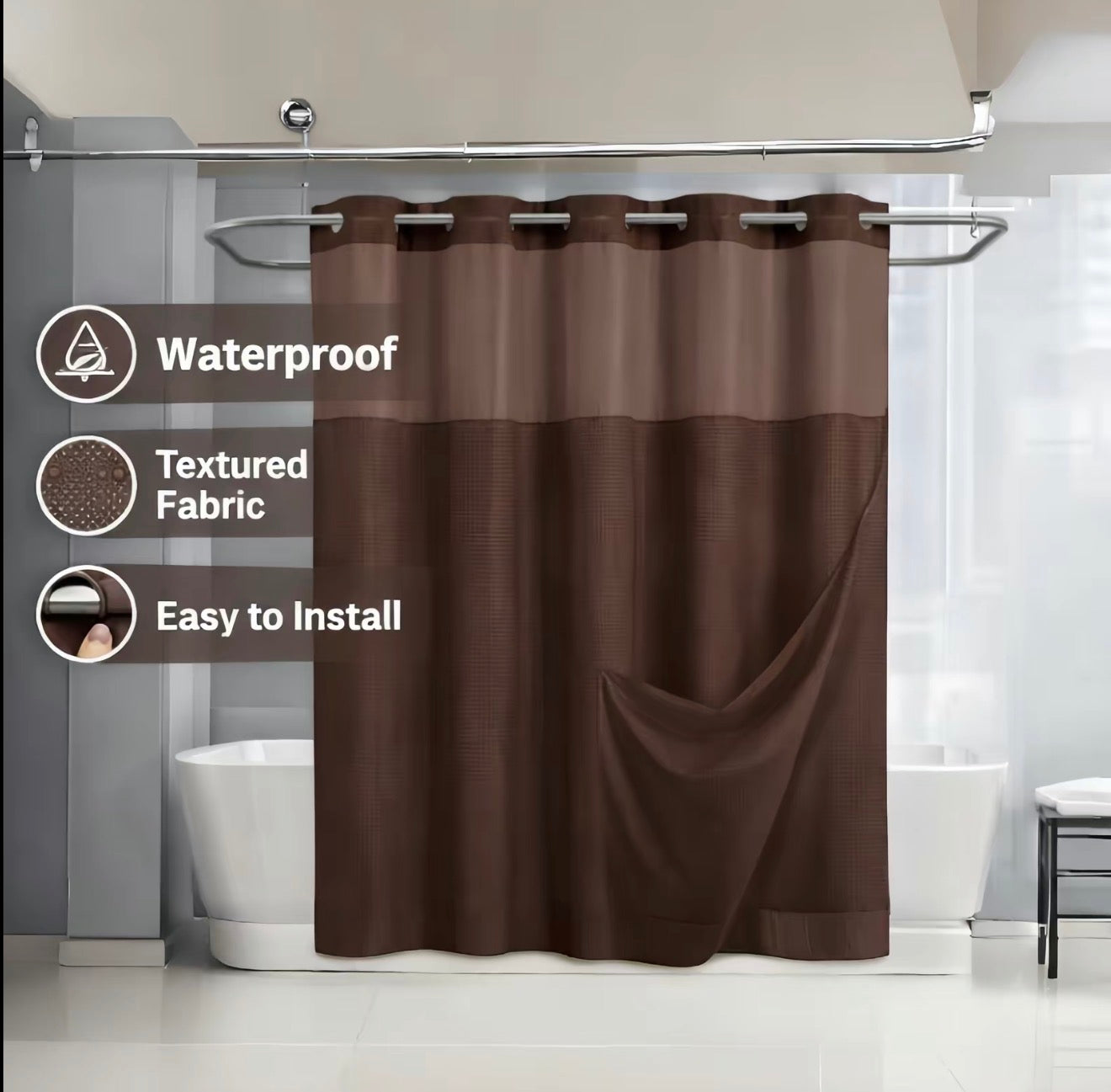 SnapLiner Shower Curtain by V.I.P Digital Presence