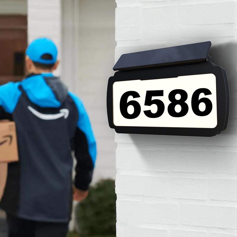 Address Sign House Number Solar Powered BICSSL-11 by Brighticonic