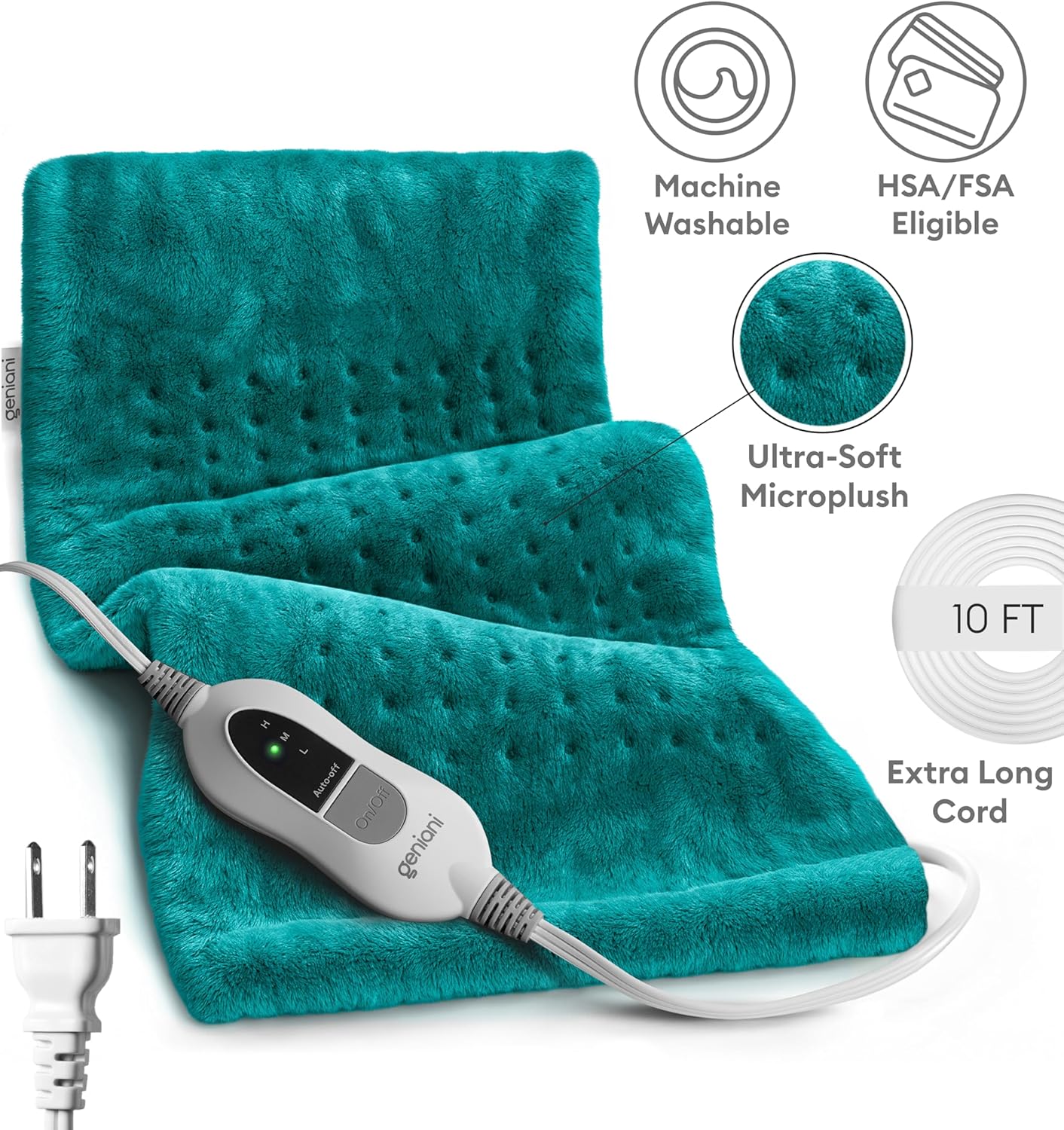 Heating Pad XL, Viridian Green by Geniani