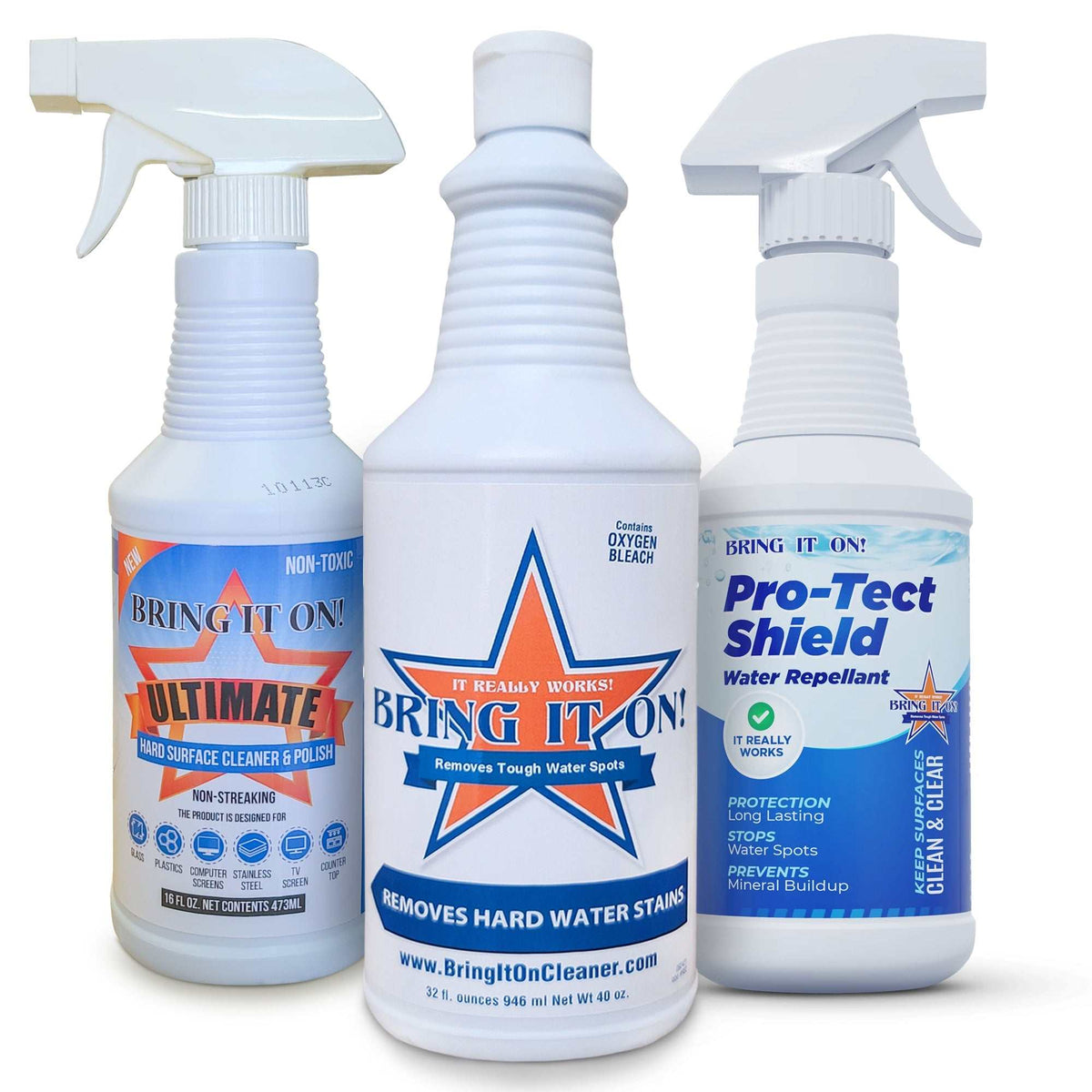 Kitchen and Bathroom Cleaning Kit Large Set by Bring It On Cleaner