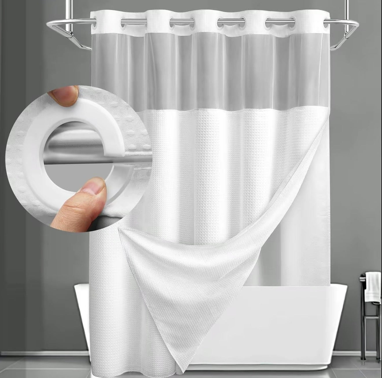 SnapLiner Shower Curtain by V.I.P Digital Presence