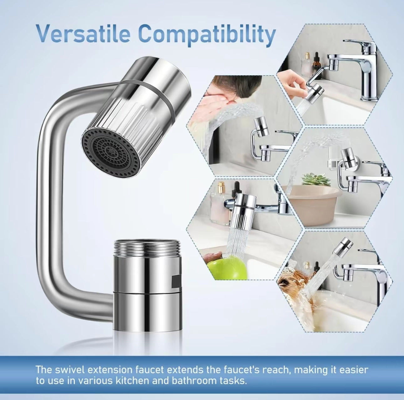AquaSpin Faucet Extender by V.I.P Digital Presence