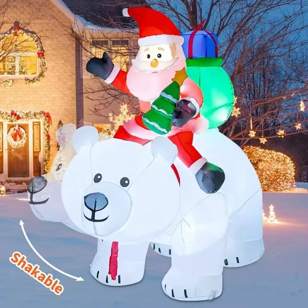 Christmas Inflatable Decoration Toy With Built-In Led Lights by LPO