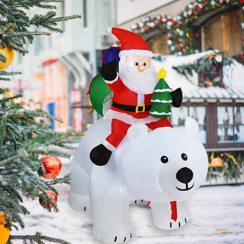 Christmas Inflatable Decoration Toy With Built-In Led Lights by LPO