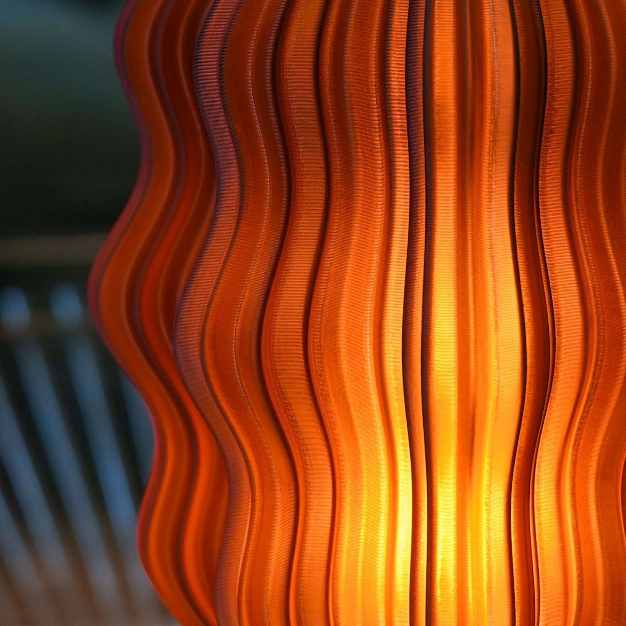 Cordless Mini Wavy Lamp by Wooj Design