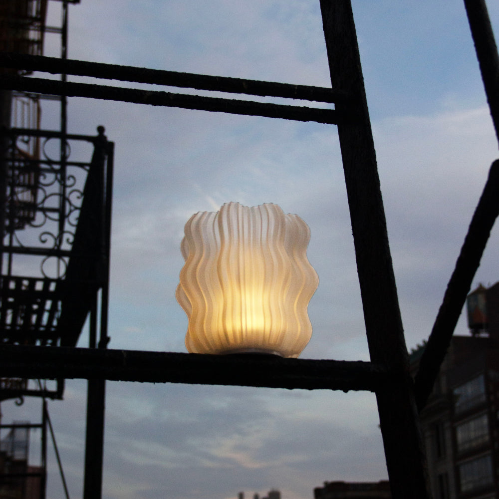 Cordless Mini Wavy Lamp by Wooj Design