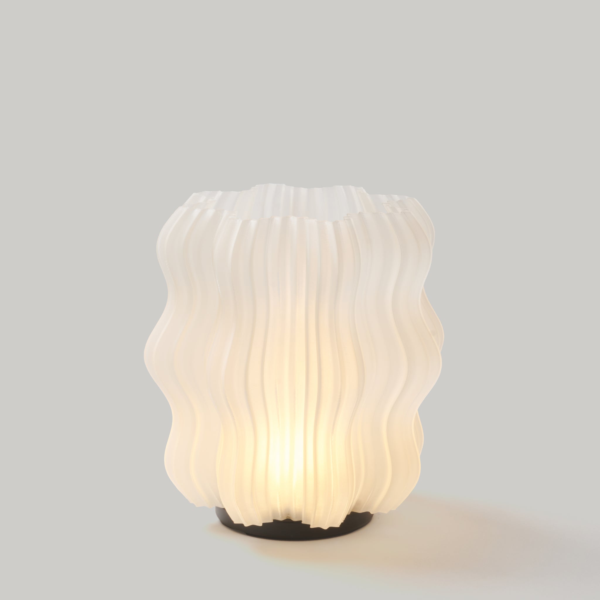 Cordless Mini Wavy Lamp by Wooj Design