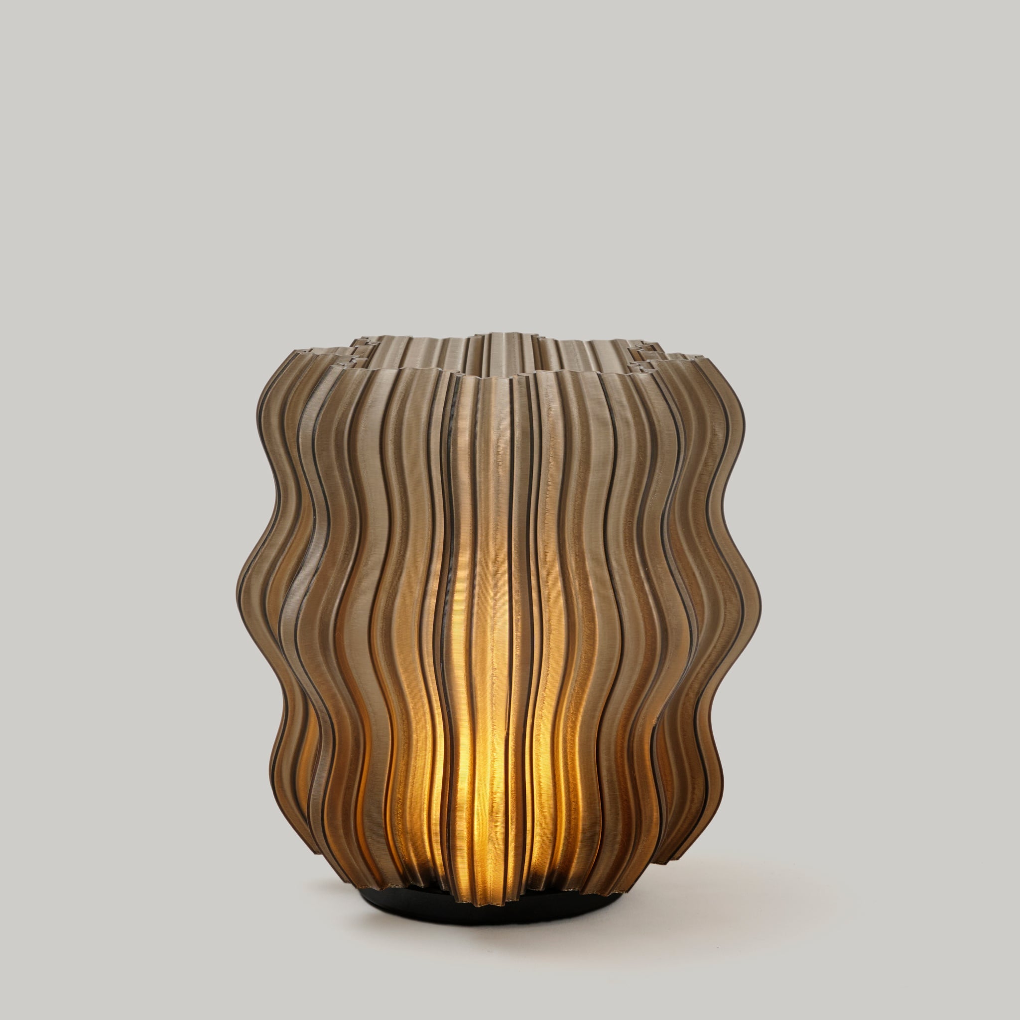 Cordless Mini Wavy Lamp by Wooj Design