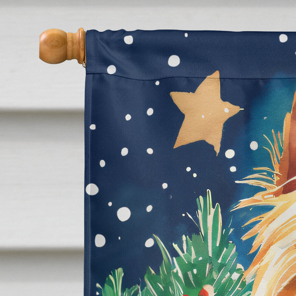 Yorkshire Terrier Yorkie Christmas House Flag by Caroline's Treasures