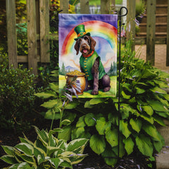 German Wirehaired Pointer St Patrick's Day Garden Flag by Caroline's Treasures