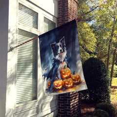 Border Collie Puppy Halloween House Flag by Caroline's Treasures
