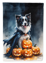 Border Collie Puppy Halloween House Flag by Caroline's Treasures