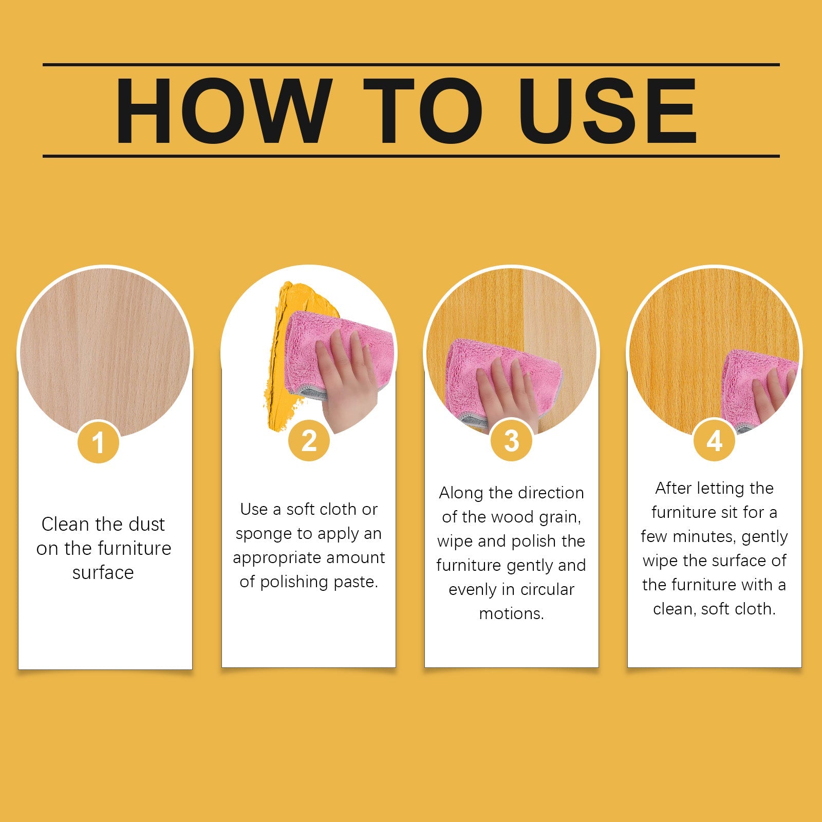 Beeswax Furniture Polishing Paste, Multi-Purpose Beeswax Home Cleaning And Maintenance Furniture Care Polish by V.I.P Digital Presence
