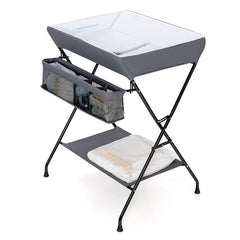 Grey Folding Wide Nursery Diaper Baby Changing Table by FastFurnishings