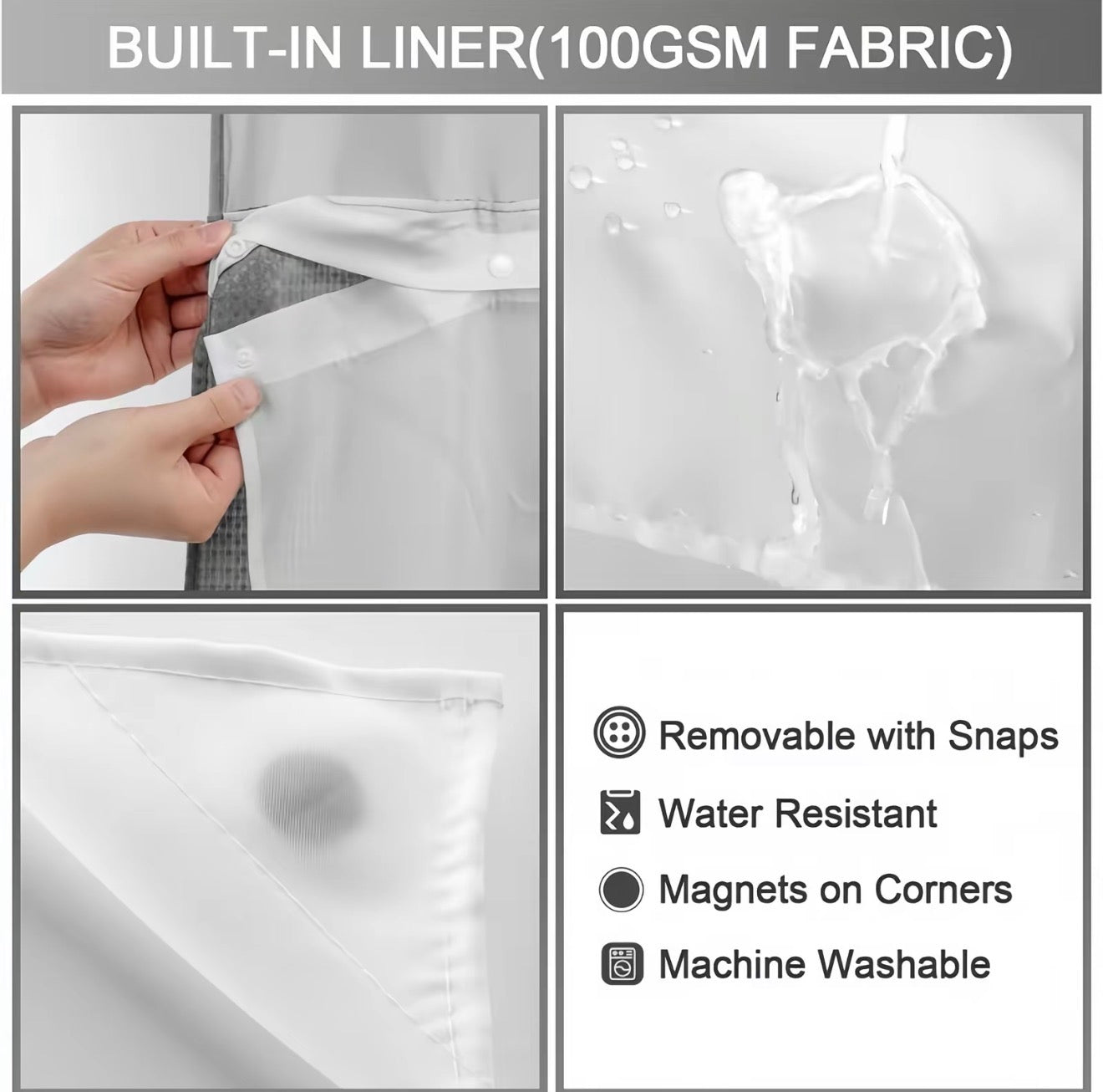 SnapLiner Shower Curtain by V.I.P Digital Presence