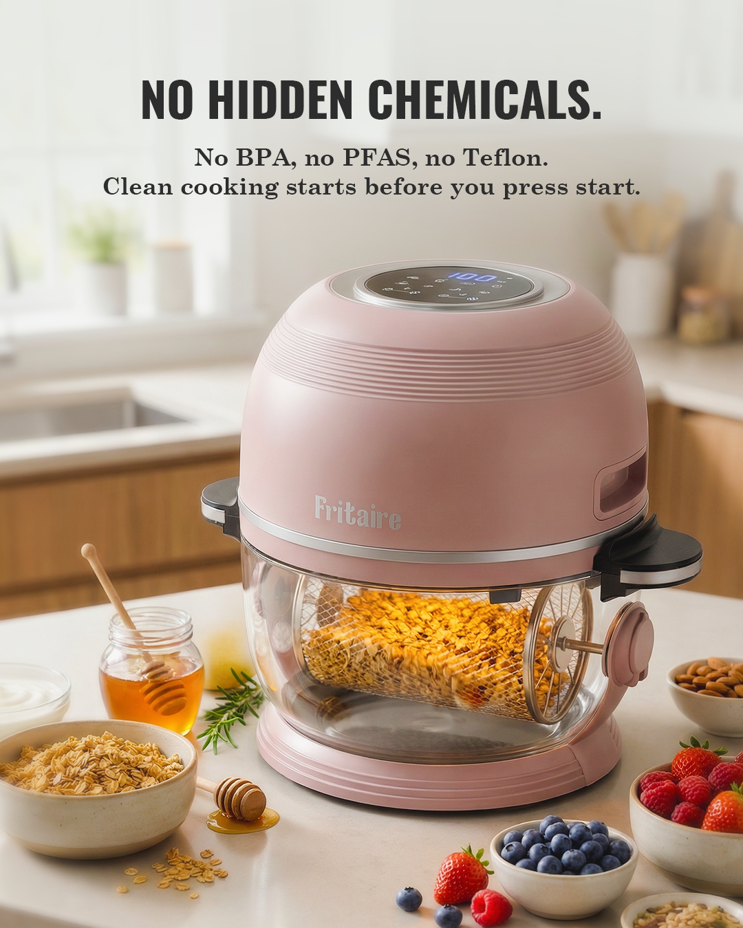 Self-Cleaning Air Fryer™ & Non-Toxic Air Fryer™ - Sage Green by Fritaire
