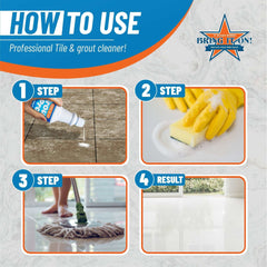 Bring It On Grout Cleaner with Grout Cleaning Brush – 32Fl Oz by Bring It On Cleaner