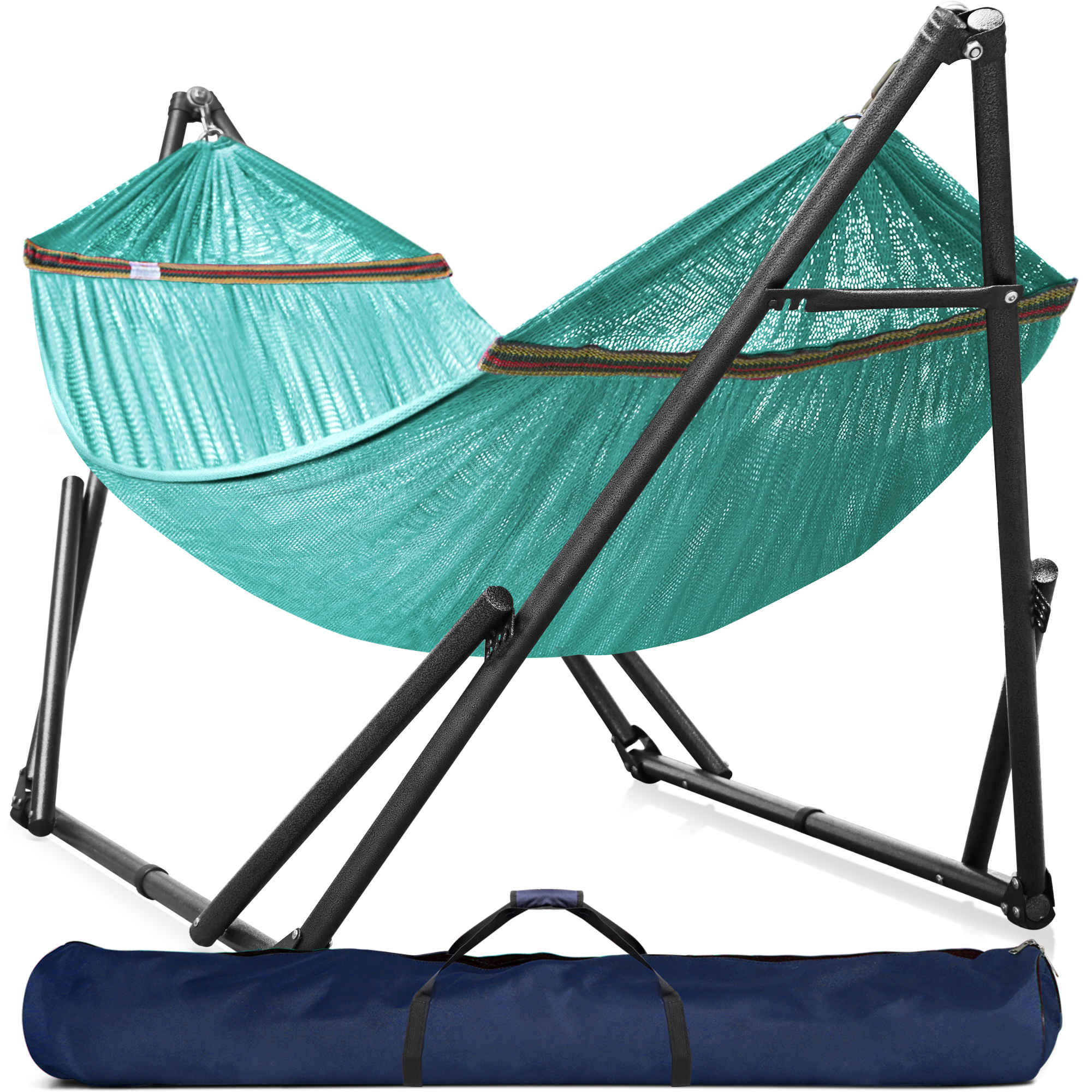 Tranquillo Universal Hammock with Medium Size Stands for Ultimate Relaxation - Ideal Universal Hammock Stands - Medium Size by Megsu