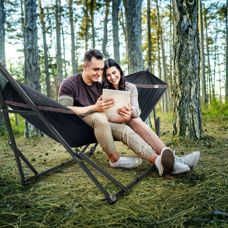 Tranquillo Universal Hammock with Medium Size Stands for Ultimate Relaxation - Ideal Universal Hammock Stands - Medium Size by Megsu