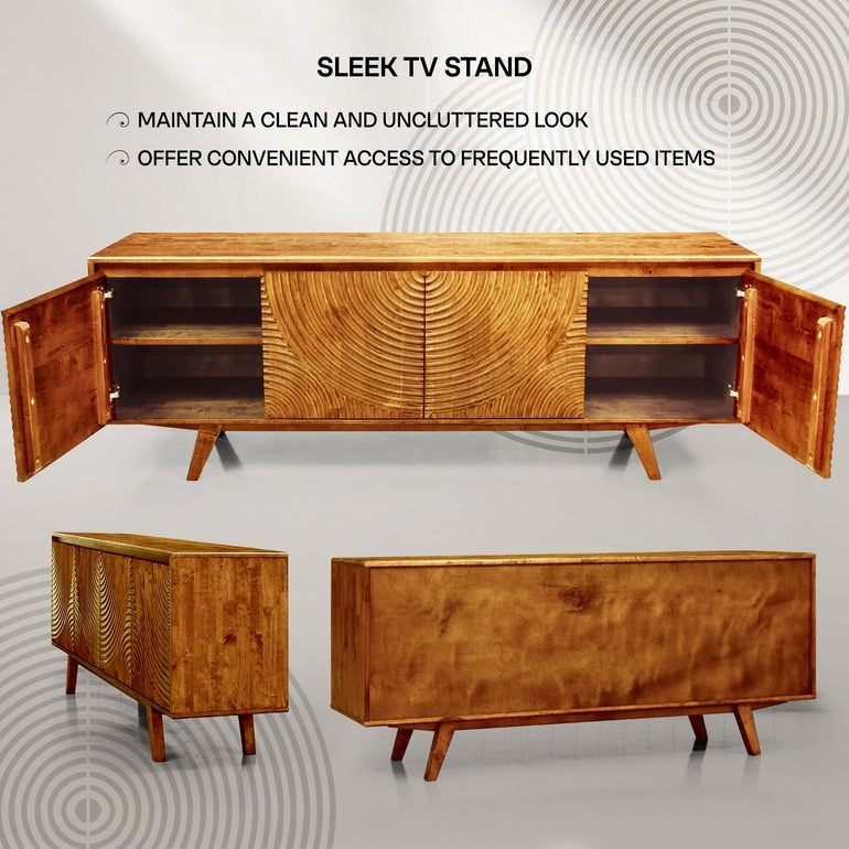 Harmony Wood TV Stand by Megsu