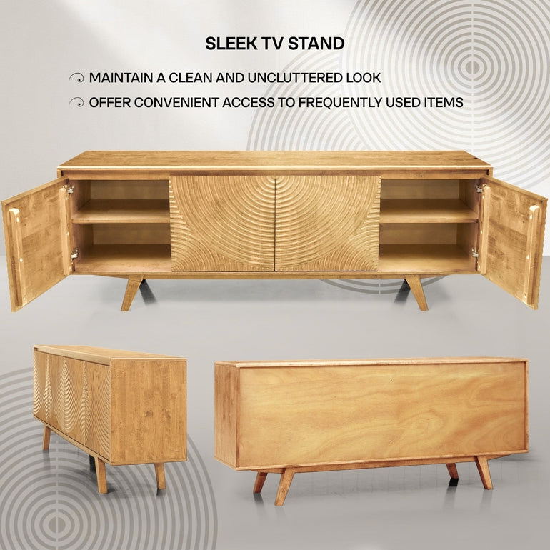 Harmony Wood TV Stand by Megsu