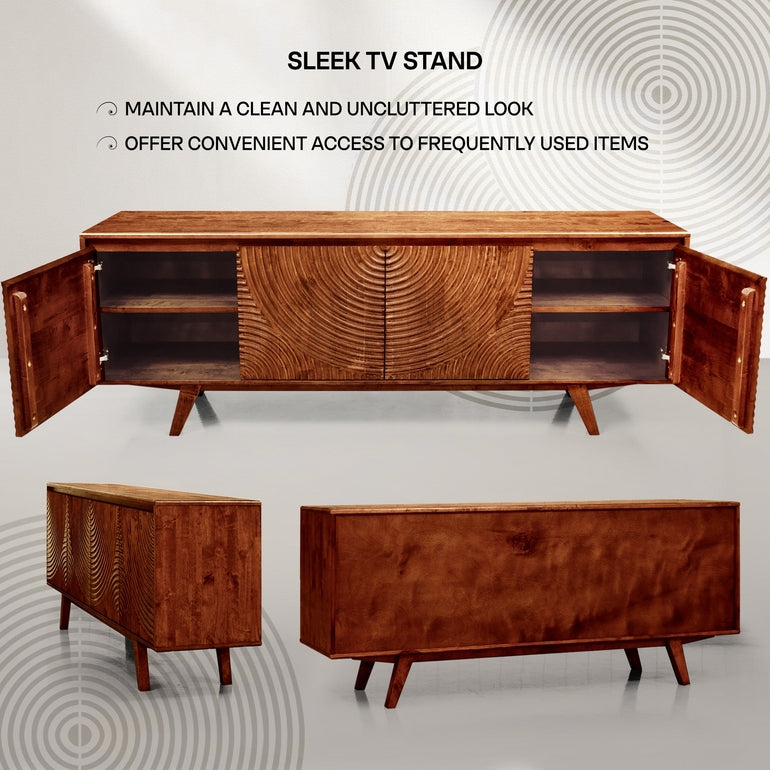 Harmony Wood TV Stand by Megsu