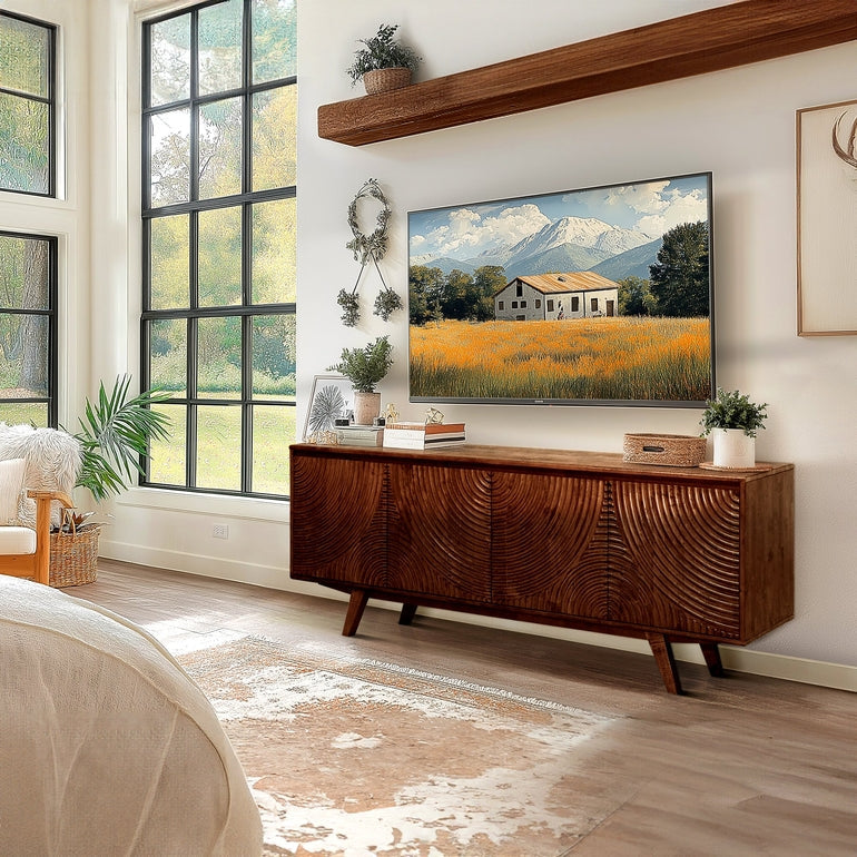 Harmony Wood TV Stand by Megsu