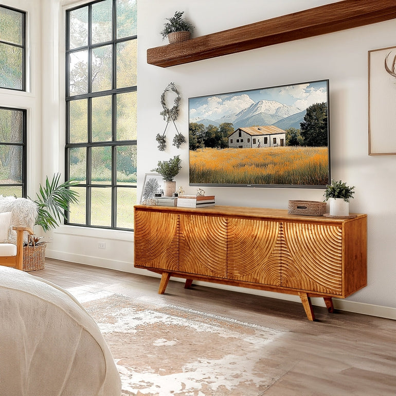 Harmony Wood TV Stand by Megsu