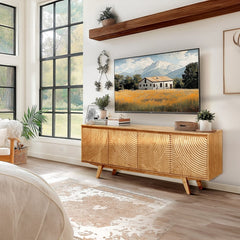 Harmony Wood TV Stand by Megsu